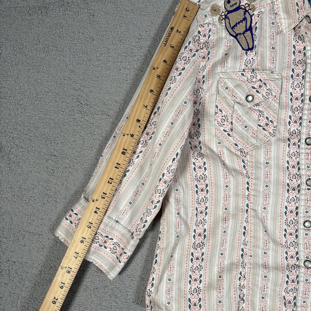 Ellie Monster Recreated Vintage Shirt Women's Size M Paisley Voodoo Doll - Picture 8 of 12